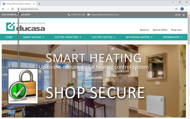 Secure Shopping for Electric Heaters
