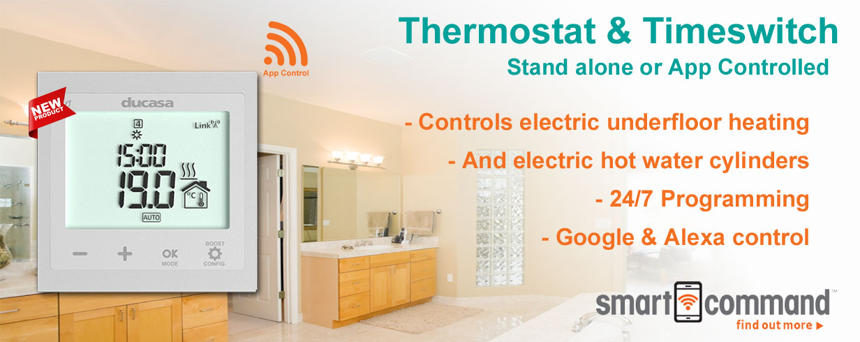 Underfloor heating and Hot water cylinder Thermostat